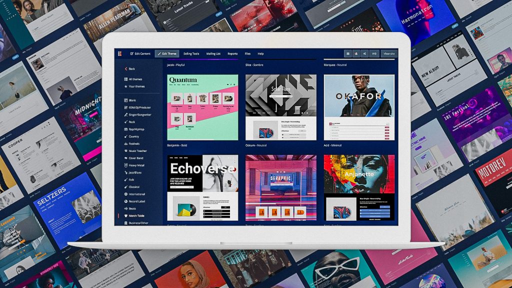 Musician website builders