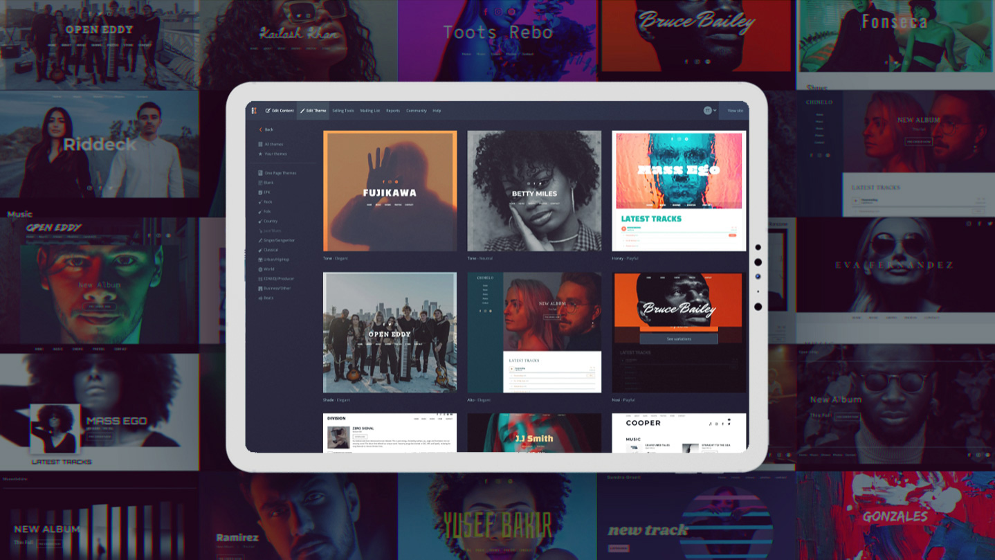 Customize Your Website Design to Reflect Your Unique Music Identity